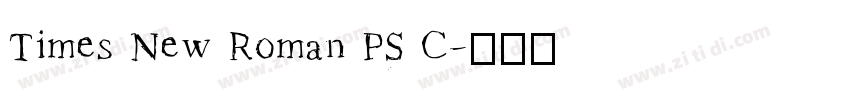 Times New Roman PS C字体转换 Times New Roman PS C字体转换